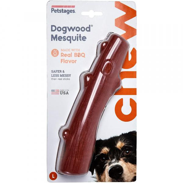 Petstages Игрушка для собак Mesquite Dogwood Red PT Прочная ветвь с ароматом барбекю из мескита мини (pt30142) - зображення 1