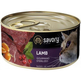   Savory Cat Adult Sterilised Lamb 100 г (30716)