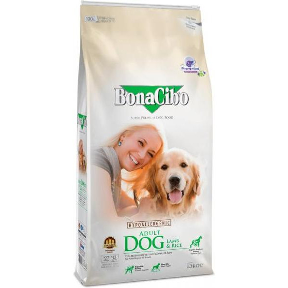 BonaCibo Adult Dog Lamb and Rice 4 кг (BC406168) - зображення 1