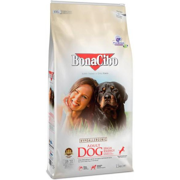 BonaCibo Adult Dog High Energy Chicken and Rice with Anchovy - зображення 1