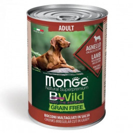   Monge BWild Grain Free Adult з ягняти, гарбузом і цукіні 400 г (8009470012614)