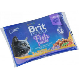   Brit Premium Cat pouch Рыбная тарелка в желе 4x100 г (8595602506248)