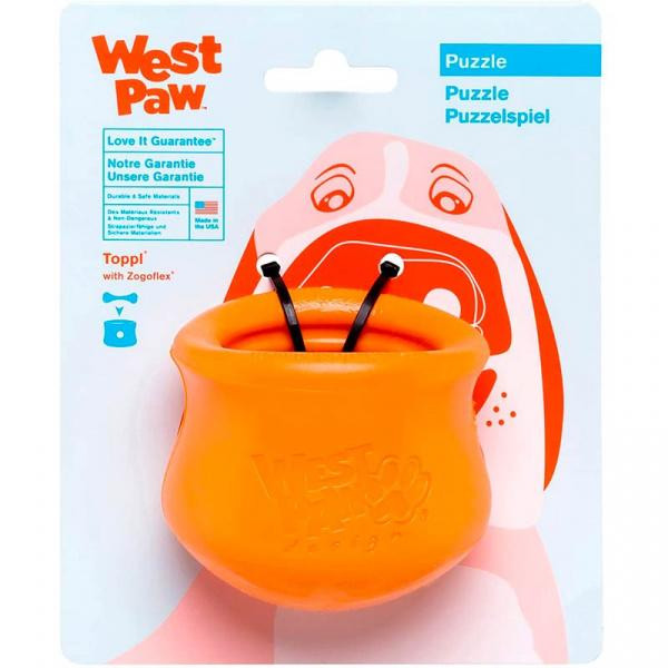 West Paw Toppl Treat Toy Small - игрушка Вест Пав Топпл для мелких пород собак Голубой (ZG083AQA) - зображення 1