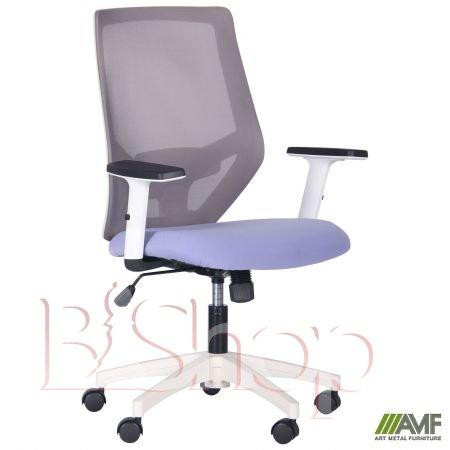 Art Metal Furniture Lead White сиденье SM 2326/спинка Сетка HY-109 серая (296688) - зображення 1