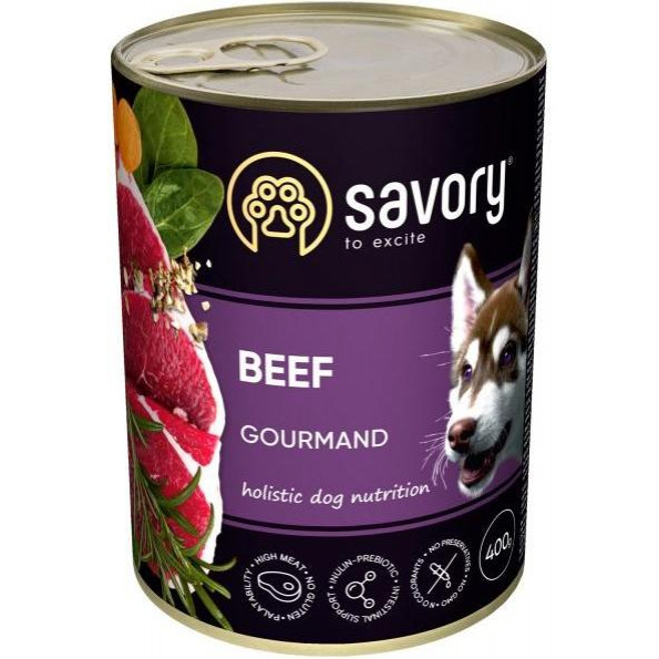 Savory Dog Gourmand Вeef 400 г (30433) - зображення 1