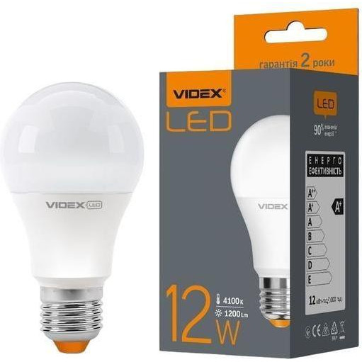 VIDEX LED A60e 12W E27 4100K 220V (VL-A60e-12274) - зображення 1