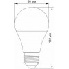 VIDEX LED A60e 12W E27 4100K 220V (VL-A60e-12274) - зображення 3