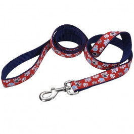   Coastal Поводок Pet Attire Ribbon для собак, красный с лапками, 2,5 x 1,8 м (zb-61976_RWP06)