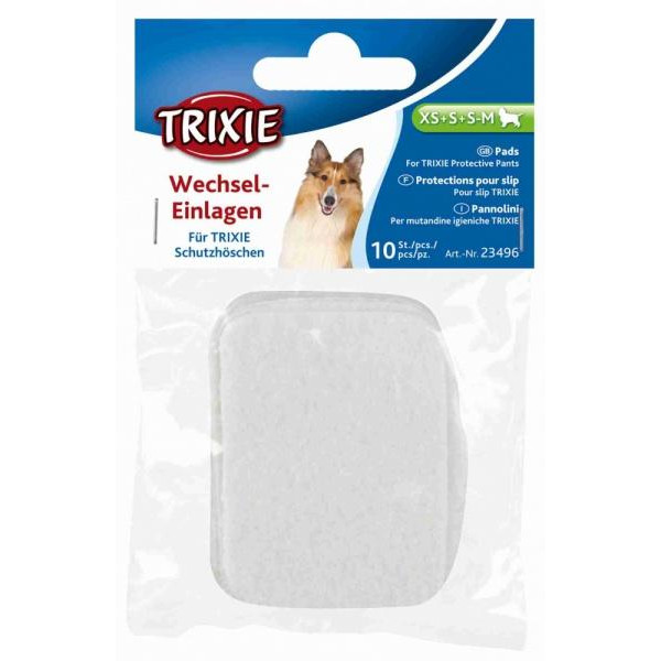 Trixie Прокладки гигиенические Pads for Protective Pants для собак L-XL, 10 шт (23498) - зображення 1