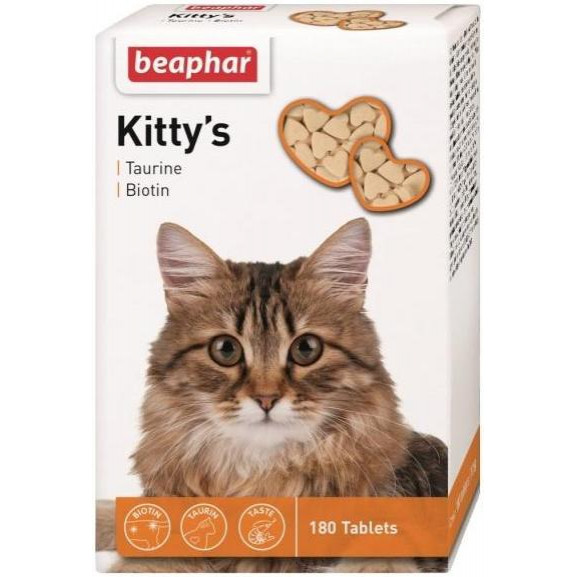 Beaphar Kitty's Taurin + Biotin 180 табл - зображення 1