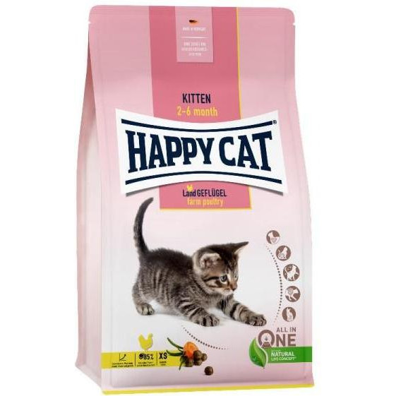 Happy Cat Kitten Geflugel 4 кг - зображення 1