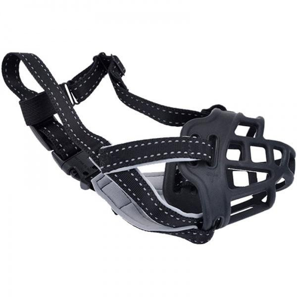 Coastal Soft Basket Muzzle - намордник Костал для собак, силикон Размер 3 (01365_BLK03) - зображення 1