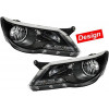 Hella Передні фари Volkswagen Tiguan 2007-2011 чорні Design,кт 2шт 1ED 247 038-831 - зображення 1