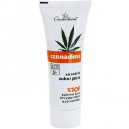   Cannaderm Cannadent Alkaline toothpaste зубна паста на основі лікарських рослин з конопляною олією 75 гр