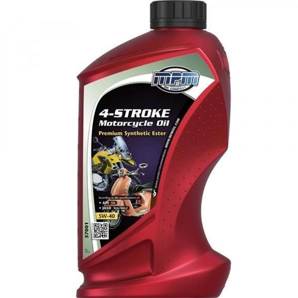 MPM 4-Stroke Motorcycle Oil Premium Synthetic 5W-40 1л - зображення 1