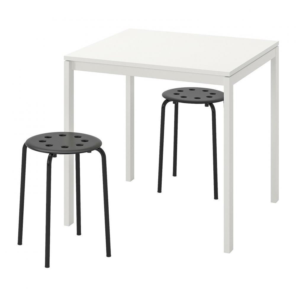 IKEA MELLTORP 75x75h74 bialy/MARIUS (990.117.64) - зображення 1