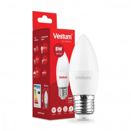   Vestum LED C37 8W 4100K 220V E27 (1-VS-1309)