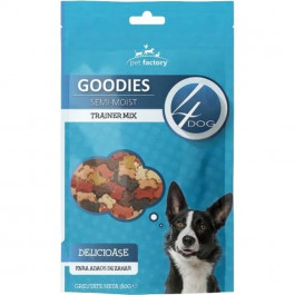   4Dog Goodies м'які кісточки для тренування мікс смаків 150 г (5949060219920)