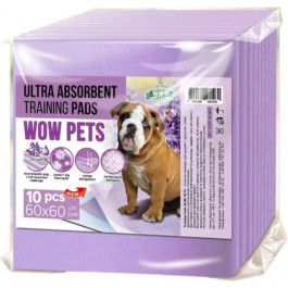   Wow Pets Пелюшки для собак та цуценят  Ultra-Absorbent Training Pads з екстрактом лаванди 60 х 60 см 10 шт. (