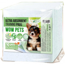   Wow Pets Пелюшки для собак та цуценят  Ultra-Absorbent Training Pads з екстрактом ромашки 60 х 60 см 10 шт. (