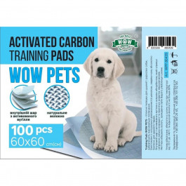   Wow Pets Пелюшки для тварин  Аtivated Carbon Training Pads з активованим вугіллям 60 х 60 см 100 шт. (4820169