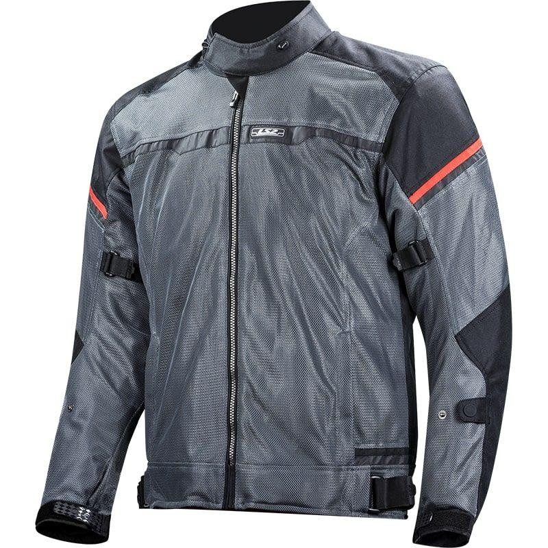 LS2 Мотокуртка LS2 Riva Man Jacket Black Dark Grey Red S - зображення 1