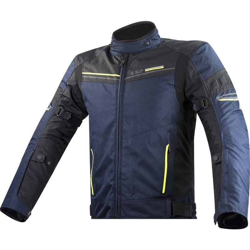 LS2 Мотокуртка LS2 Shadow Man Jacket Blue Black Hi-Vis Yellow L - зображення 1