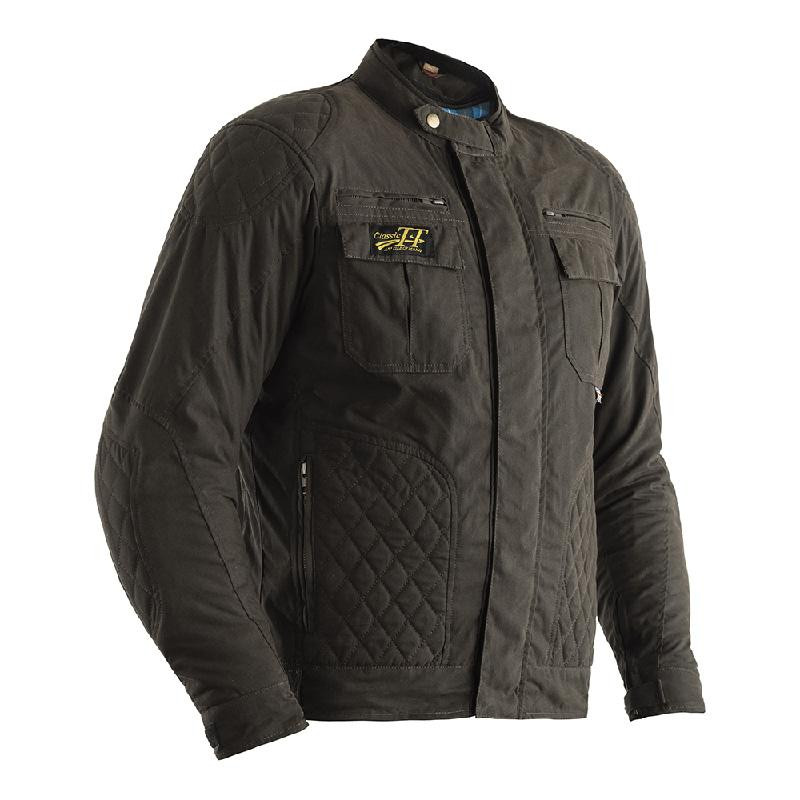 RST Мотокуртка RST CLASSIC IOM TT SHORT III WAX JACKET OLIVE XL - зображення 1