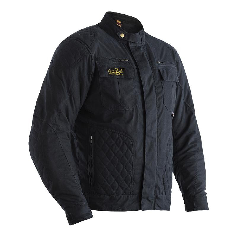 RST Мотокуртка RST CLASSIC IOM TT SHORT III WAX JACKET NAVY S - зображення 1