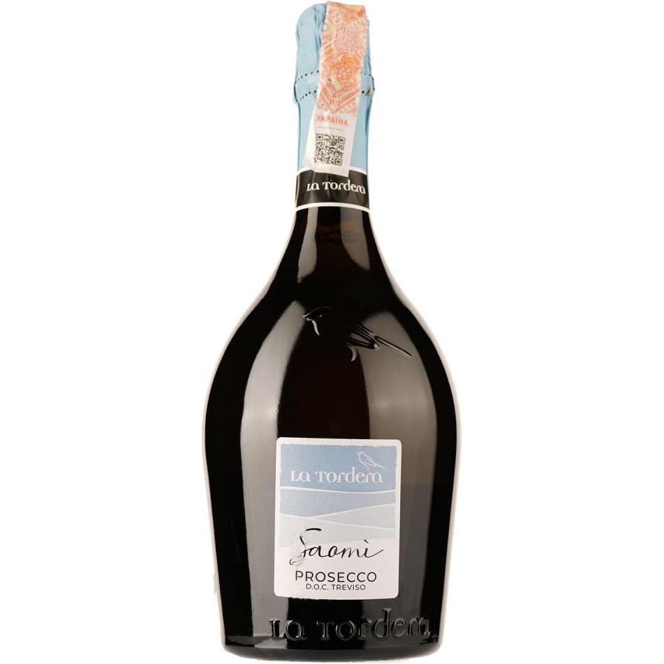 La Tordera Вино ігристе  Saomi Prosecco Treviso DOC, 0,75 л (8033011560111) - зображення 1