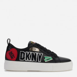   DKNY Жіночі кеди низкие  COREEN CITY SIGNS - K1469449-BLK 41 (10US/7.5UK) 26 см Чорні (755404232037)