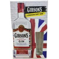   Gibson's Джин  London Dry 0.7 л 37.5% + бокал (4820196540175)