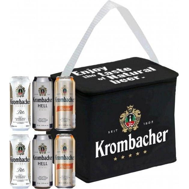 Krombacher Набір пива  (Pils 2 шт. х 0.5 л, Hell 2 шт. х 0.5 л, Weizen 2 шт. х 0.5 л) + термосумка (40082879132 - зображення 1