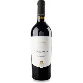   Cantina Sava Вино  Poggio Pasano Primitivo червоне сухе, 0,75 л (8019873968906)