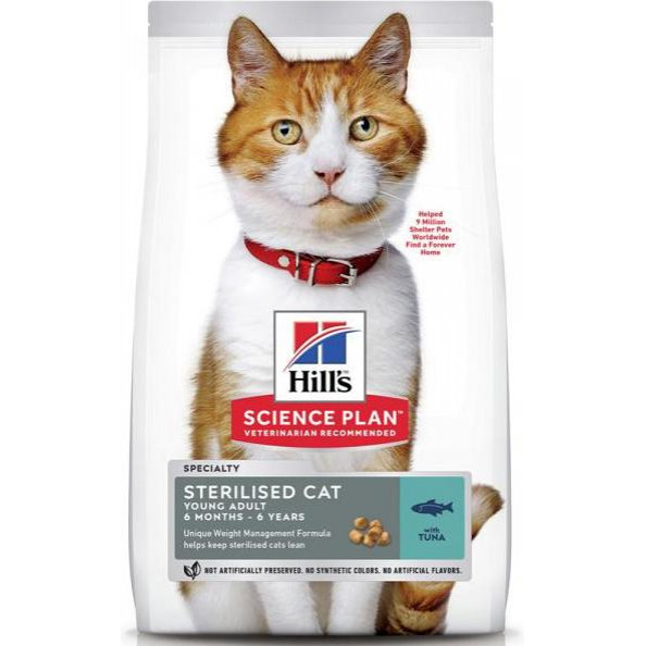 Hill's Science Plan Feline Adult Sterilised Tuna 3 кг (607283) - зображення 1