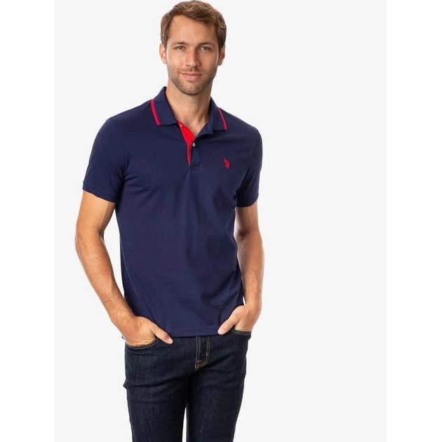 U.S. Polo Assn Поло чоловіче  118716-EE00A(CLASSIC NAVY) XXL Темно-синє - зображення 1