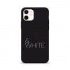 Pump Silicone Minimalistic Case for iPhone 12 mini Black & White (PMSLMN12(5.4)-13/169) - зображення 1