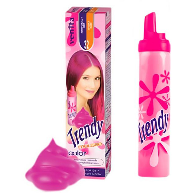 Venita Красящий мусс  Trendy Color 32 Интригующий фиолетово розовый 75 мл (5902101513531) - зображення 1