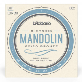   D'Addario EJ62 MANDOLIN 80/20 BRONZE LIGHT 10-34