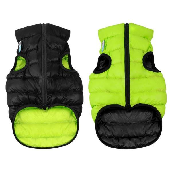 Airy Vest Двусторонняя курточка для собак для средних собак S 30 Салатово-черная (1673) - зображення 1