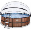 EXIT Wood 450x122cm + dome, filter pump / brown (30.42.15.10) - зображення 1