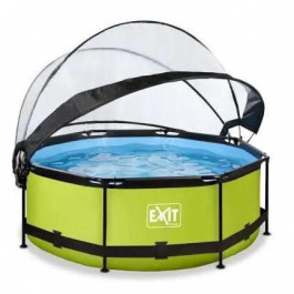   EXIT Lime Pool 244x76cm + dome, filter pump / green (30.32.08.40)