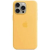 Apple iPhone 15 Pro Silicone Case with MagSafe - Sunshine (MWNK3) - зображення 1