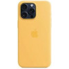 Apple iPhone 15 Pro Silicone Case with MagSafe - Sunshine (MWNK3) - зображення 2