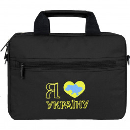   Porto Сумка для ноутбука 12"  PN12BK Love Ukraine Black