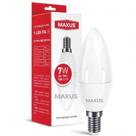   MAXUS LED C37 7W 4100K 220V E14 (1-LED-734)