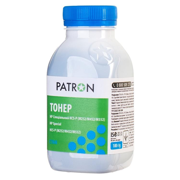 Patron HP Специальный HCS-P M252/M452/M552 Cyan Флакон 100г (PN-HCS-P-C-100) - зображення 1