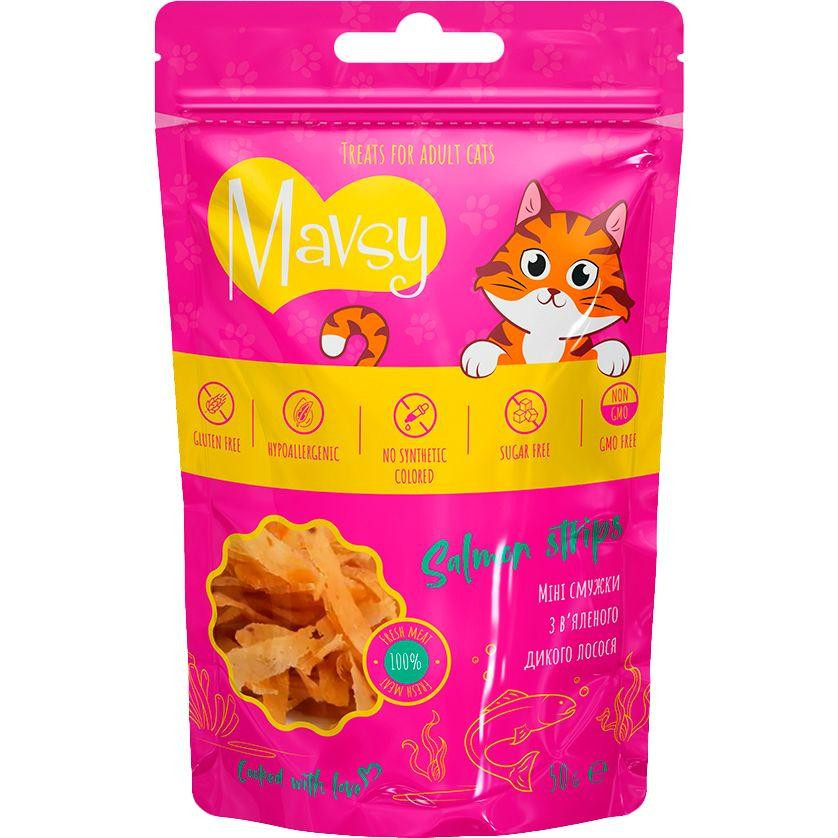 Mavsy Salmon Strips 50 г 4820266800130 - зображення 1