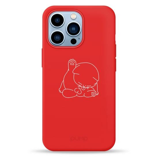 Pump Silicone Minimalistic Case for iPhone 13 Pro Cat Balls (PMSLMN13PRO-1/308) - зображення 1