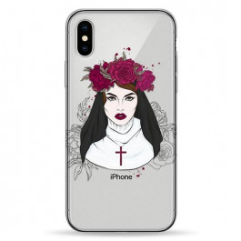   Pump Transperency Case for iPhone X Flowers Religion (PMTRX/XS-7/83)